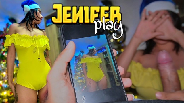 MUTLU NOELLER! Azgın kız arkadaşının penisine biniyor – JENIFER PLAY
