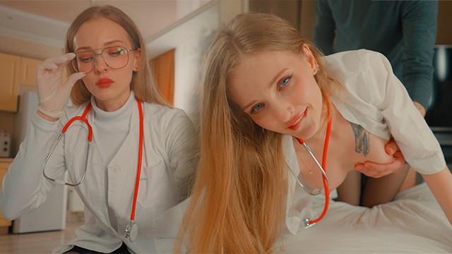 Seksi hemşire size yardımcı olmak için her şeyi yapacak / Dolly Rud