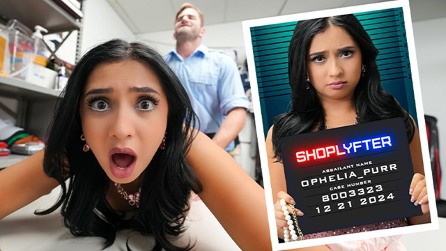Shoplyfter! Kendini daha iyi hissetmek için bir elbise çaldı, bu yüzden güvenlik görevlisi onu çıplak bıraktı