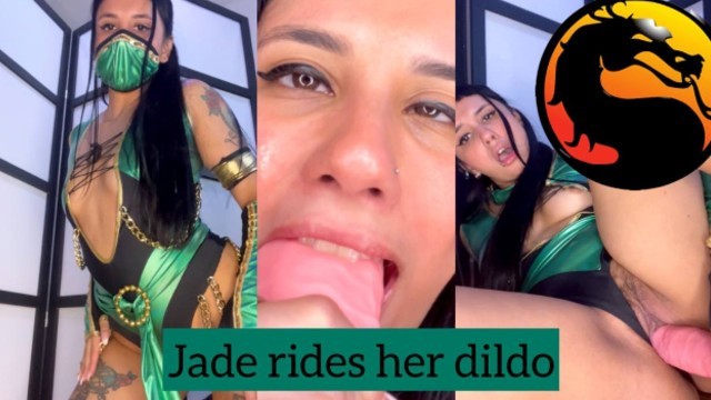 POV: Jade senin pipini emiyor ve sana biniyor | Mortal kombat cosplay
